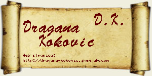 Dragana Koković vizit kartica